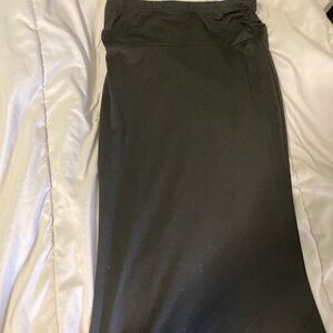 black maxi skirt